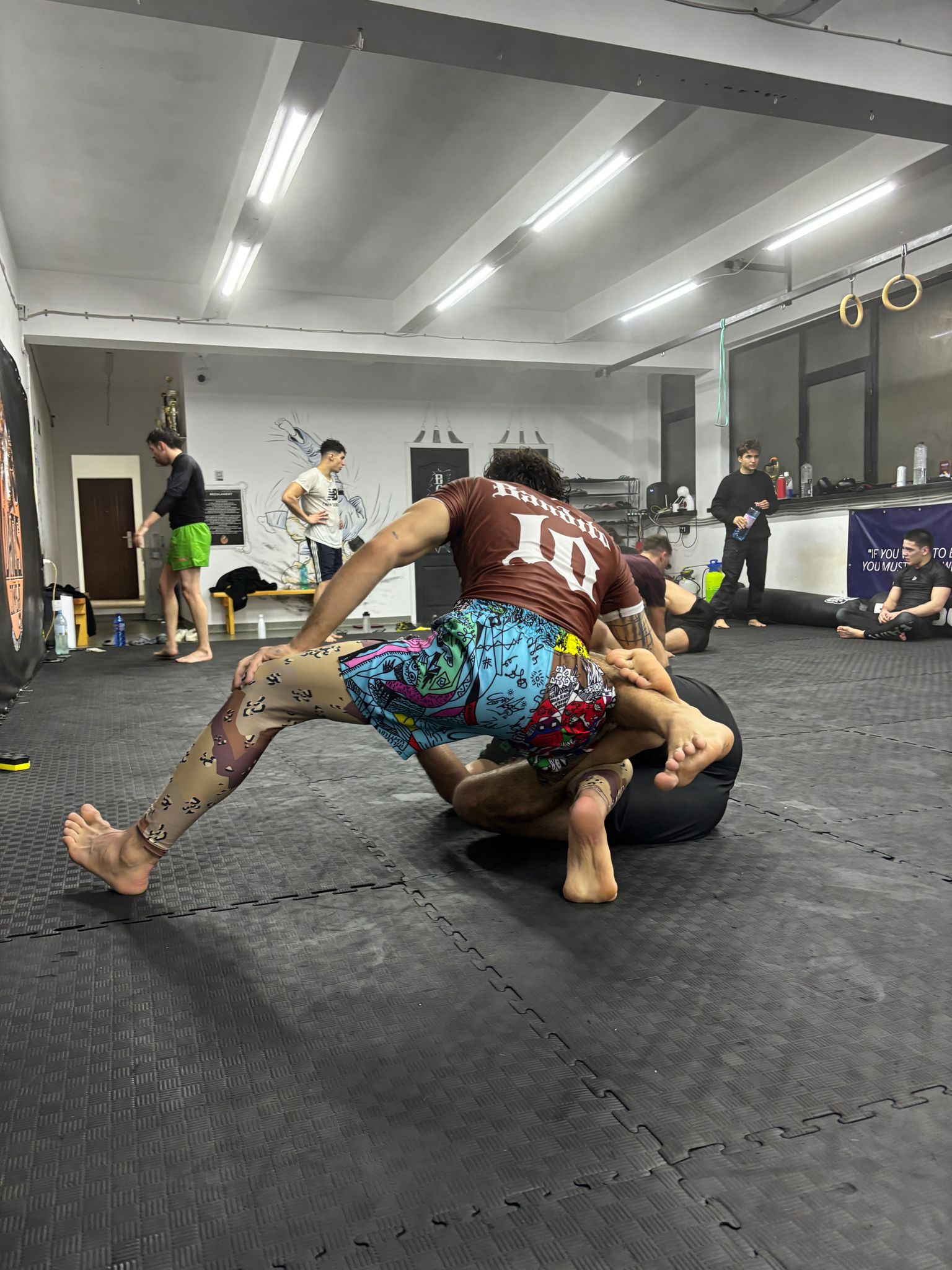 Sebastian Curelao training and demonstrating BJJ techniques with Champions - Eoghan, Charles, Taylor & More